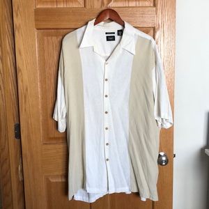 Men’s 2XLT linen polo